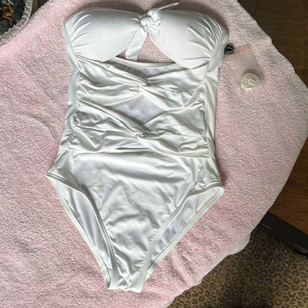 ana swimsuit full coverage back halter strap included